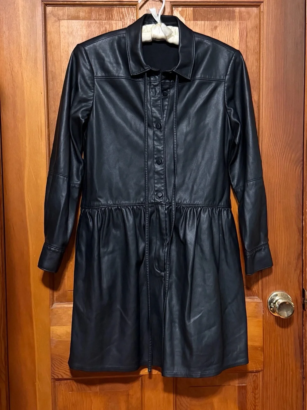 Rebecca Taylor NYC~Black Faux-Leather Romper~Size 2~$395~ - Picture 5 of 7